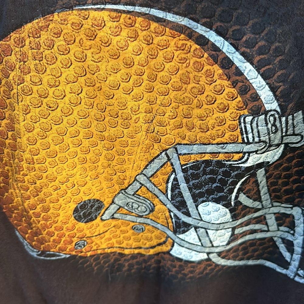 Vintage: Cleveland Browns NFL Brown Tee. Size Medium - Picture 2 of 11